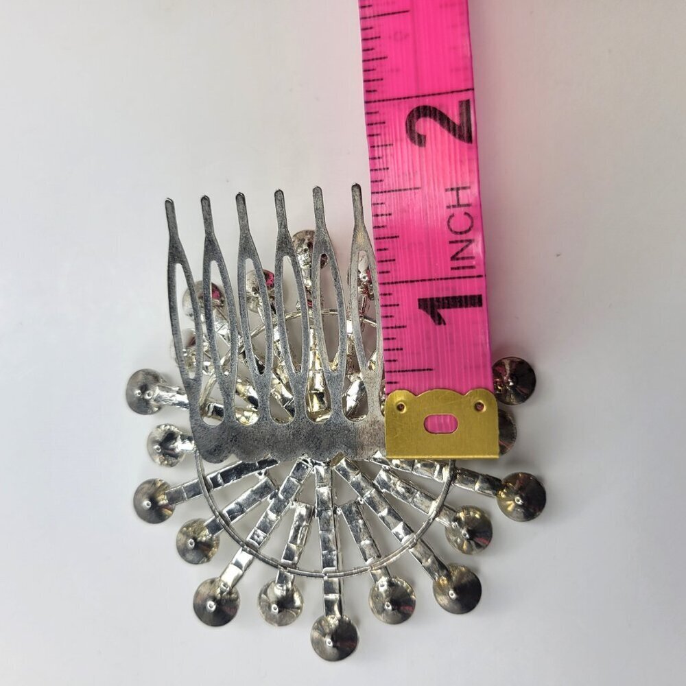 Crystal Rhinestone Hair Comb Clip - Picture 5 of 10